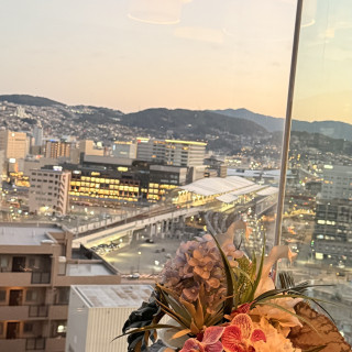 屋上の部屋からの景色