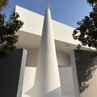 披露宴会場1の入り口モニュメント