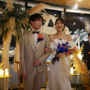 披露宴装飾|789214さんの3＋3CAFE（サンタスサンカフェ）の写真(2628533)