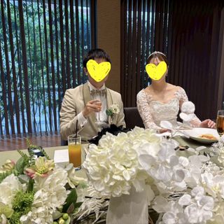 ゲストの方から見た新郎新婦