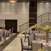 南国風の披露宴会場です