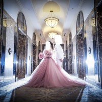 披露宴が終わった後、館内で後撮りをたくさんしてくださいました