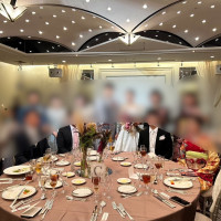 披露宴会場です。
友人の席で撮りました。