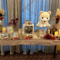 披露宴会場の受付です。