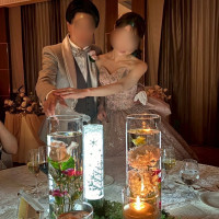 テーブル装花お色直し後