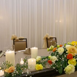 新郎新婦の席