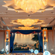 ゴージャスな披露宴会場