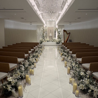 真っ白なチャペルで、感動しました。