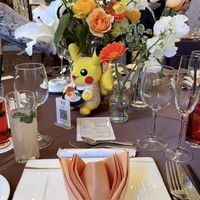 テーブルは素敵に飾りつけていただきました
