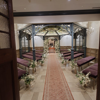 挙式会場入ってすぐの様子