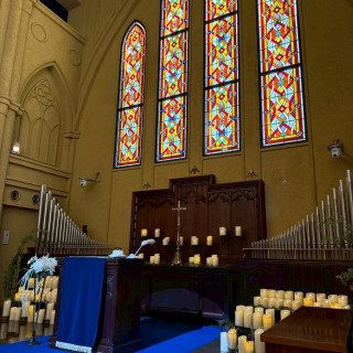 ステンドグラスとキャンドル！