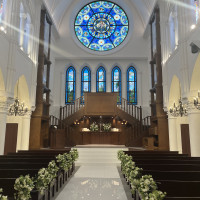 チャペルの写真全天候型なので常にこの見え方です