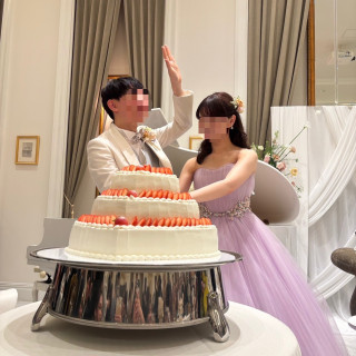 ハートのウエディングケーキ