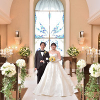 温かい雰囲気のチャペルです。
扉が開いた瞬間涙が出ました。