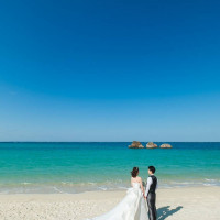 近くのビーチで撮影
お天気に恵まれて海がとても綺麗！！