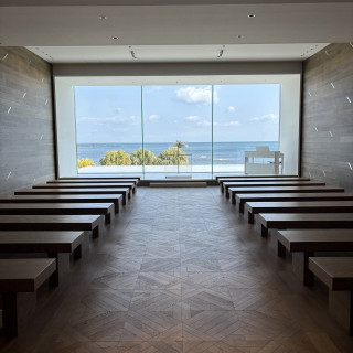 海の見える挙式会場。