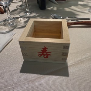 祝杯の枡酒です|789903さんの萬屋本店 - KAMAKURA HASE est1806 -の写真(2631262)