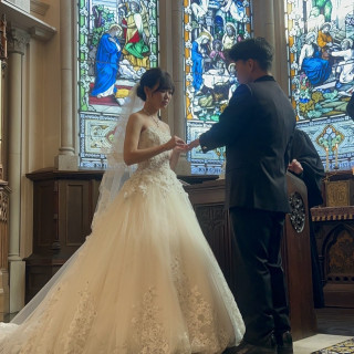 挙式　指輪交換