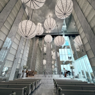 曇りでも綺麗なチャペル