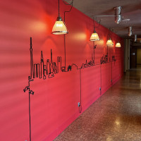 披露宴会場への通路