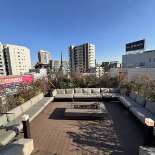 披露宴会場のテラス