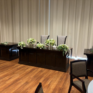 新郎新婦が座るところ|790160さんのアールベルアンジェ山口の写真(2632172)