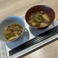 ウェルカムパーティ体験の芋煮