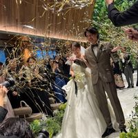 挙式退場
クラッカーシャワー