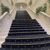 フラワーシャワーを行うことができる階段。