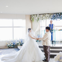 私が大好きな白を基調とした会場で幸せでした。