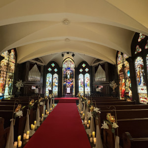 入った瞬間全面ステンドグラスに圧倒されました|790376さんのセント・ラファエロチャペル御堂筋の写真(2633224)