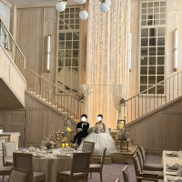 ゲスト入り前に披露宴会場で撮影