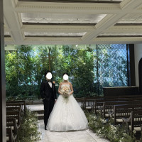 ゲスト入り前にチャペルで撮影