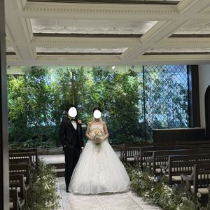 ゲスト入り前にチャペルで撮影|790381さんのInStyle wedding KYOTO/テイクアンドギヴ・ニーズウェディングの写真(2633063)