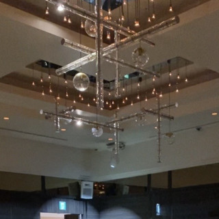 会場のシャンデリア