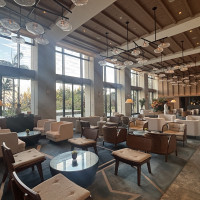 開放的なロビー