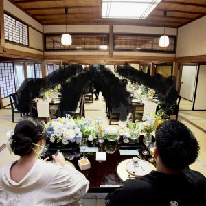 新郎新婦から見た景色|790435さんのFOREST TERRACE 明治神宮・桃林荘の写真(2633317)