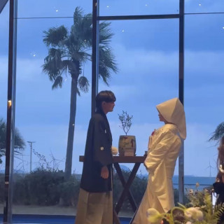 海の見えるチャペルはゲストからも好評でした。