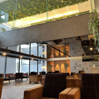 当日はガラス張りの部分が開放