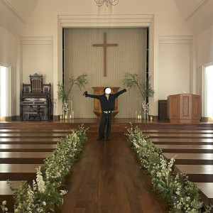 装飾が低いのでゲストから新郎新婦が見えやすいと思います。|790555さんのザ・ジョージアンテラスの写真(2634139)