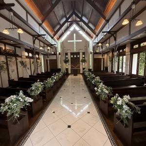 段差がないチャペル！！|790633さんのOrange Vert（オランジュ：ベール）●BRASSグループの写真(2634519)