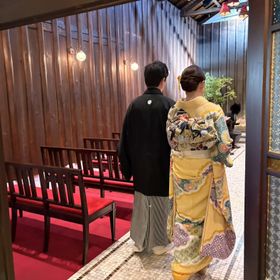 皆様との距離もとても近く、雰囲気も和装とぴったしです。