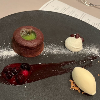 温かい抹茶のフォンダンショコラ