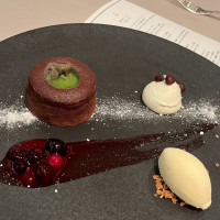 温かい抹茶のフォンダンショコラ