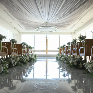 チャペルへ入場したとき目線|790981さんのグランドパーク小樽の写真(2635981)