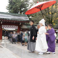 参進(写真は帰り、戻りの時です)(挙式会場→披露宴会場)