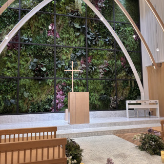 一面の緑が印象的です。十字架は外せるそうです