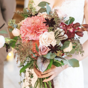 ウエディングドレスはクラッチブーケにしました！|791054さんのVILLA de ESPOIR  ～エスポワール～の写真(2636260)