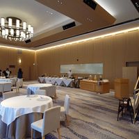 披露宴会場の中