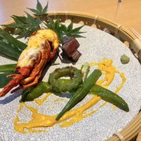 黒毛和牛とオマール海老　とても美味しかったです